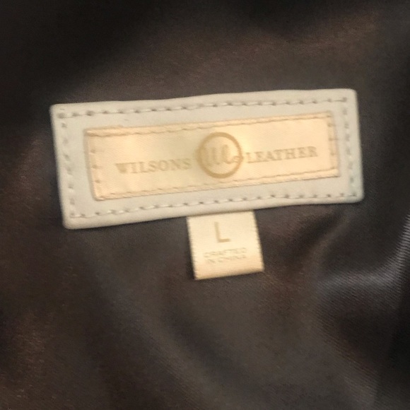 Beautiful waist hugging Wilson’s Leather Tan/Brown 100% Leather Jacket!✨ - Picture 3 of 4